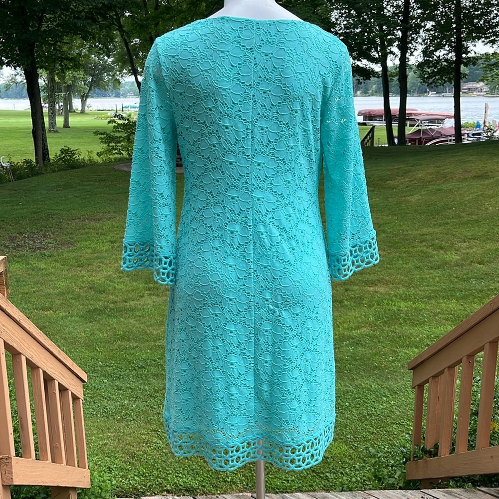 Alfani pretty boho lacey a-line dress M - Picture 4 of 9